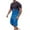 Blue, variant on Alkepwun Plus Size Mens Short Sets 2 Piece Outfits Summer Casual T Shirts and Shorts Tracksuit Gradient Lounge Sets with Pockets
