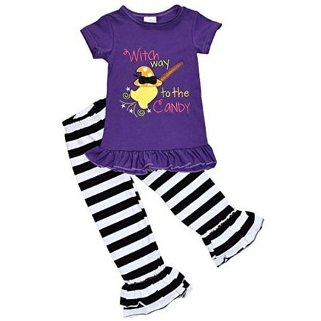 Unique Baby Girls 2 Piece Witch Halloween Outfit (12 months)