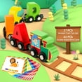 thumbnail image 5 of Vanmor 27 PCS Preschool Alphabet Toys Magnetic Wooden Train Sets | ABC Letter Learning Toy Trains with 42 PCS Flash Cards | Kids Boys Girls Educational Toys for 3 4 5 6 7 Years Old, 5 of 10