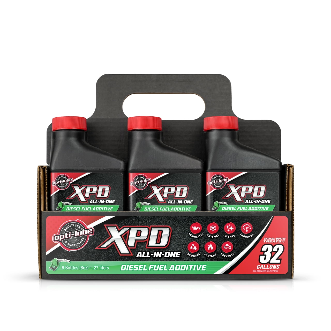 OptiLube XPD AllInOne Diesel Fuel Additive 8oz 6 pack, Treats up to
