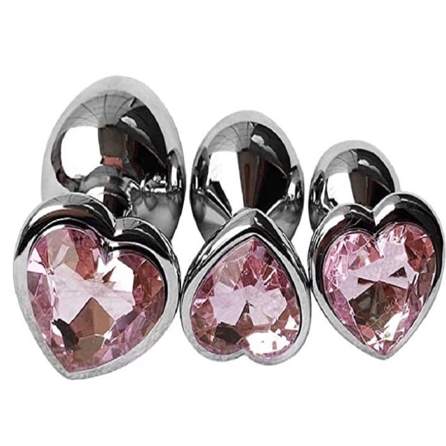 Butt Plug de metal en forma de corazón Anal para Mujeres Hombres Buttplug G-spot Sex Toys Tmvgtek Cuidado Belleza