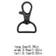 thumbnail image 4 of Toystoory 10 piezas Llavero Llavero Hardware Resistencia al desgaste Estuche Hebillas Llavero Type3 NO3, 4 of 6