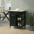 Kitchen Island Cart, Rolling Kitchen Island with Storage, Solid