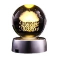 thumbnail image 5 of Bola de cristal con tallado interior Bola de cristal Galaxia del sol Manualidades para el hogar Adornos Tallado láser Tallado interior Luna, 5 of 5