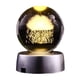thumbnail image 5 of Bola de cristal con tallado interior Bola de cristal Galaxia del sol Manualidades para el hogar Adornos Tallado láser Tallado interior Luna, 5 of 5