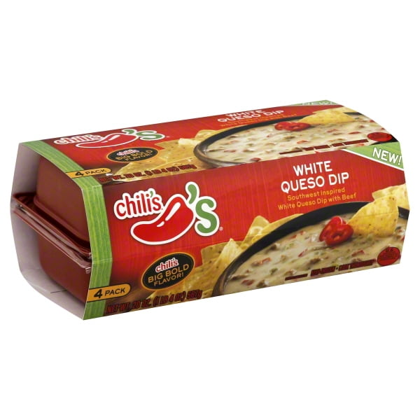 Chili S White Queso Dip 20 Oz Sleeve Walmart Com