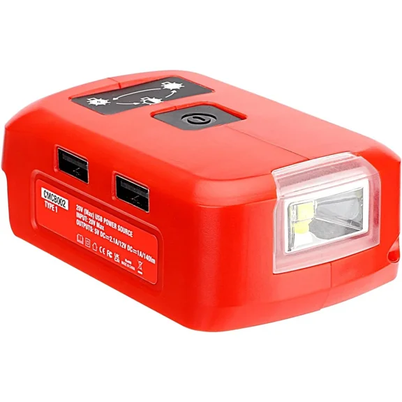 Battery Adapter for Craftsman 14.4-20V Battery Charger Led Work Light with USB