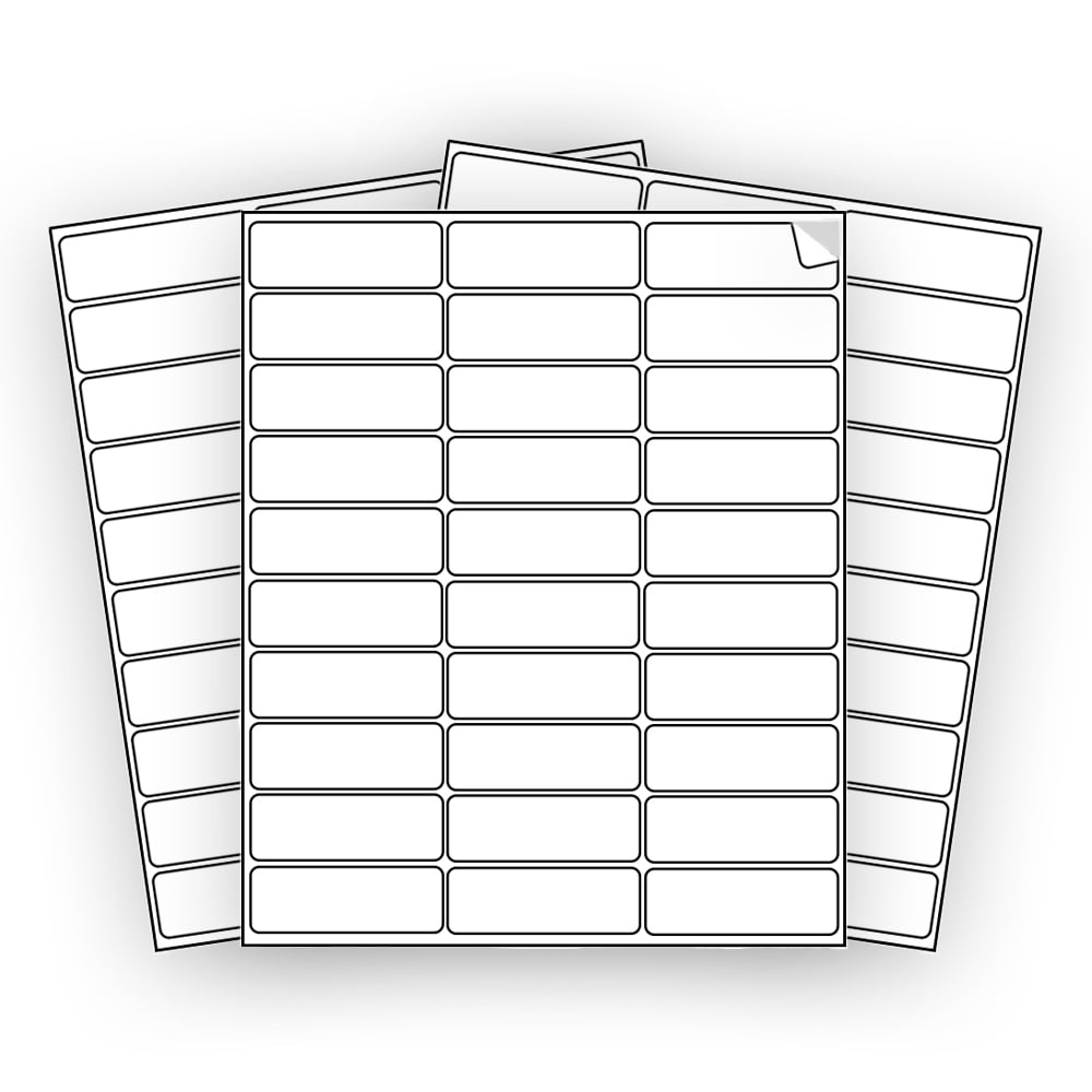EcoSwift Brand Premium Self Adhesive Shipping Labels for Laser & Inkjet Printers, 1 in. x 2.625 in., 30 UP, White, 1 x 2 5/8, Pack of 150 Labels, 5 sheets