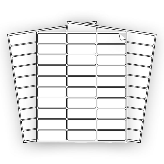 EcoSwift Brand Premium Self Adhesive Shipping Labels for Laser & Inkjet Printers, 1 in. x 2.625 in., 30 UP, White, 1 x 2 5/8, Pack of 60000 Labels, 2000 sheets