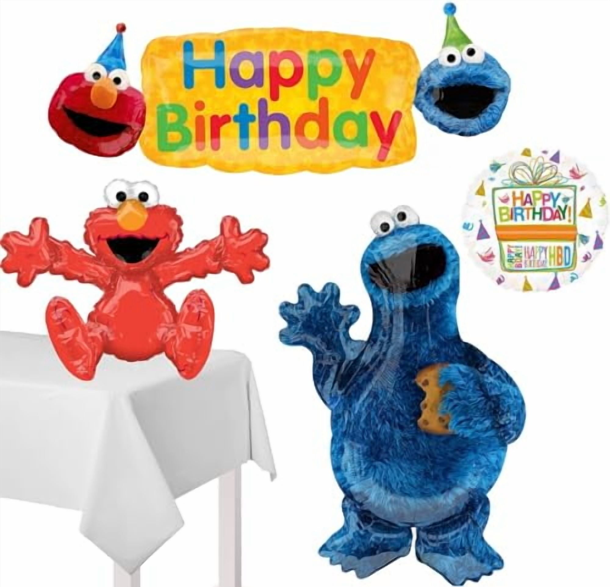 Elmo 55'' Balloon Air-Fill Only Airloonz Birthday Party Sesame