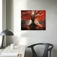 thumbnail image 3 of GOSMITH Tree Canvas Wall Art Autumn Forest Picture Tee of Life Art Prints on Canvas Nature Landscape Sunset Painting Modern Giclee Artwork Stretched for Home Living Room Decoration, 3 of 4