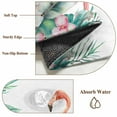 thumbnail image 6 of Pink Flamingo Round Area Rug 7Ft Washable Circle Rugs for Dorm Laundry Room, Watercolor Summer Botanical Floral Non-Slip Carpet Floor Mats Indoor Outdoor Carpet Runner Aesthetic Home Decor, 6 of 8