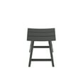 thumbnail image 6 of GARDEN 24" Inches Adirondack Plastic Outdoor Bar Stools (Set of 2), Gray, 6 of 7
