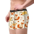 thumbnail image 4 of Fotbe Flower Fox Men’s Total Support Pouch Boxer Briefs, X-Temp Cooling, Moisture-Wicking Underwear, Regular, Long-leg and Trunk-XX-Large, 4 of 9