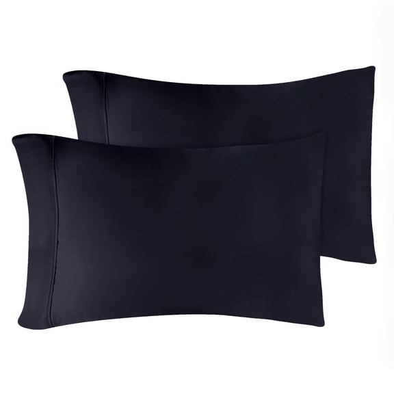 Superior Egyptian Cotton 300 Thread Count Pillowcases, Set of 2, Standard, Navy Blue