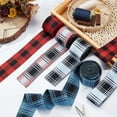 thumbnail image 4 of 8 Yards 4 Colors Sewing Elastic Bands Tartan Polyester Elastic Ribbon Flat Elastic Band 1.6 inch Wide Aqua Blue/Blue/Dark Red/White Elastic Band Soft Elastic Trim for Dress Waistband, 4 of 5