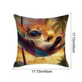 thumbnail image 3 of Linen Pillow Cover for Couch and Bed | Decorative Cushion Case with Invisible Zipper | Washable Square Throw Pillowcase for Living Room, Bedroom, or Outdoor Use | Machine Washable Home Decor, 3 of 6
