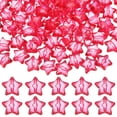 thumbnail image 1 of Paquete de 100 Cuentas de Estrella de Acrílico, Cuentas de Estrella de Cristal de 20mm para Fabricación de Joyas/Pulsera/Collar/Manualidades de Bricolaje [Rojo Melón], 1 of 6