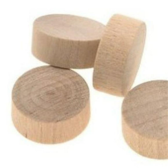 Cindoco Wood Products F10F Bouchon à Tête Plate 1 Po - Bouleau - 5 Pièces par Sac - Pack de 12
