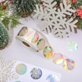 thumbnail image 5 of Suncoda 500 Pcs Christmas Stickers Roll - 1 Inch Snowflake Stickers Self Adhesive Envelope & Round Stickers, Christmas Ornaments for Envelope, Cookie, Candy Box, Xmas Party Supplies, Holiday, 5 of 7