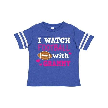 

Inktastic I Watch Football with My Grammy Gift Toddler Toddler Girl T-Shirt