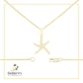 thumbnail image 7 of BEBERLINI Women Starfish Pendant Necklace Set 14K Gold Filled Box Chain CZ Charm Jewelry 20", 7 of 7