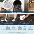 thumbnail image 3 of Hasoo Large Area Rug 9' x 12' Rug for Living Room Bedroom Floral Border Non-Slip Washable Accent Indoor Carpet, Brown, 3 of 5