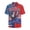 American Flag, variant on Sweat Releasing Men's Casual Shirt for Daily Use Travel, Banana Print Breathable Comfortable Men's Short Sleeve Button Top Soft