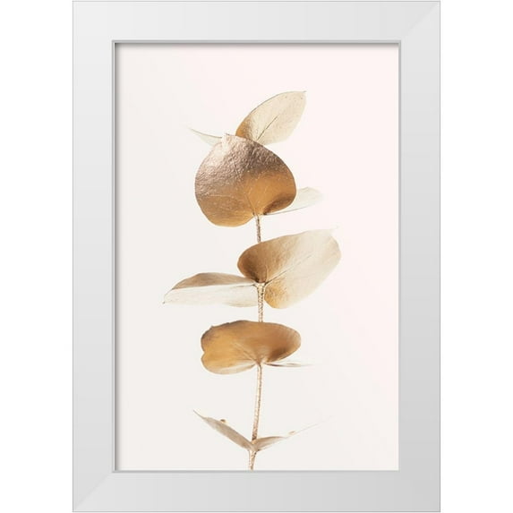 Artographie Studio 13x18 White Modern Wood Framed Museum Art Print Titled - Eucalyptus Gold No 06