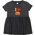 thumbnail image 3 of Inktastic I Love Cheeseburgers Girls Baby Dress, 3 of 5