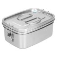 thumbnail image 4 of Food Container, Dinnerware Bento Box Reusable Portable  For Home For Travel For School Stainless Steel Color,Gold, 4 of 8