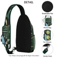 thumbnail image 3 of Tropical Sunset Sling Bag, Lightweight Crossbody Daypack with Ocean Palm Tree Design, Fashionable Backpack for Summer Travel and Commute, 3 of 4