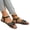 Black, variant on Lovskoo Women's Sandals Plus Size Open Toe Ankle Strap Trendy Flat Shoes Roman Beach Sandals for Women, Black
