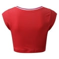 thumbnail image 5 of Kcodviy Womens V Neck Short 3X Tops for Women Plus Size Sleeve Racer Back Tank athletic Top Women Tops Halter Neck Crop Active Yoga Tops for Women Top, 5 of 5