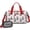Boston Terrier Puppy, variant on Women Men Gym Bag,Boston Terrier Dog and Flower Florals Small Duffle Bag Spend the Night Bags for Women with Shoes Compartment Washbag,Detachable Shoulder Strap,19.7x8.3x11 Inches