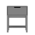 thumbnail image 5 of Flash Furniture Dallas 18.75"W x 15.75"D Wooden Nightstand Gray (MG090031NSGY), 5 of 10