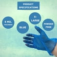 thumbnail image 3 of MMBM Blue Vinyl Exam Gloves X-Large 100 Pack Shield Medical Grade Powder-Free Latex-Free, 3 of 7