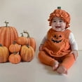 thumbnail image 2 of DHFJKG Toddlers Boys Bodysuit Halloween Pumpkin Sleeveless Cute Comfortable Onesie Baby Onesies Boy 0-6 Months, 2 of 9