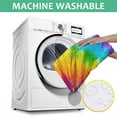 thumbnail image 6 of Colorful Tie Dye Pattern Square Tablecloth,Waterproof Square Table Cover,Wipeable Spillproof Washable Table Cover for Home Kitchen Party Decor 42"X42"(107x107cm), 6 of 6