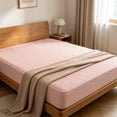 thumbnail image 4 of MMJ Quilted Waterproof Fitted Sheet 150x200cm Cotton Soy Mattress Protector for Bed, 4 of 7