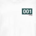 thumbnail image 2 of Junior's Squid Game 001 Patch Graphic Tee White Small, 2 of 3