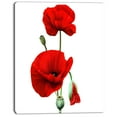 thumbnail image 2 of Coquelicots Rouges sur Fond Blanc - Impression sur Toile Florale, 2 of 4