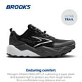 thumbnail image 3 of Brooks Women’s Caldera 8 Ultra Trail Running Shoe - Black/Blackened Pearl/White - 10.5 Medium, 3 of 6