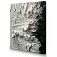 thumbnail image 2 of Designart "White And Black Tranquility Unleashed V" Abstract Marble Wall Art Print, 2 of 5