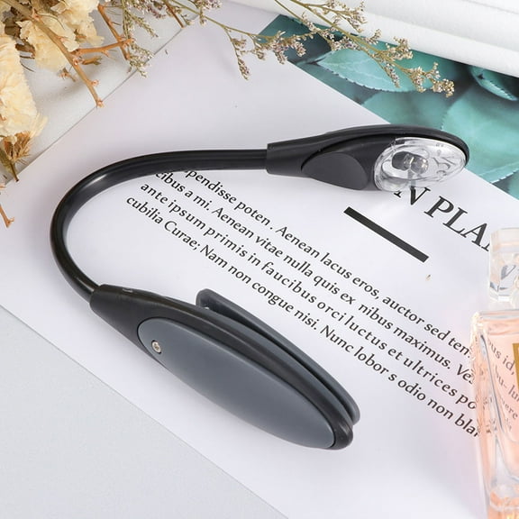 FESTFENDS Booklight Plastic Black 2Pcs 9.8x1.2x0.6In Mini Led Reading Light