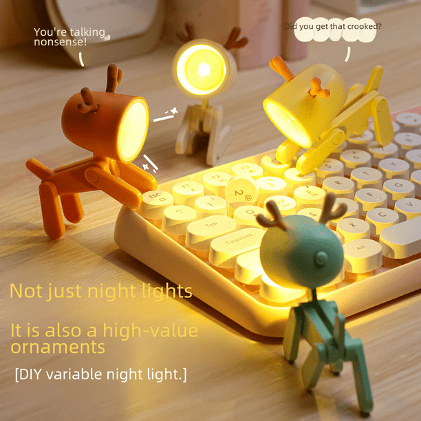 Regalos creativos led linda luz de noche pequeña adornos decorativos en mini lindo pequeño soporte para teléfono móvil