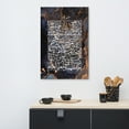 thumbnail image 2 of Ayatul Kursi Islamic Wall Art - Black, Gold & White Arabic Calligraphy Canvas Print, 2 of 7