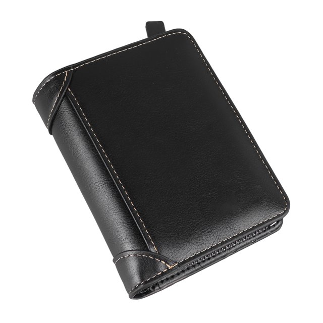 Monedero De PU Para Mujeres Hombres, Hebilla Envuelta Completa, Monedero De Cuero De Moda Y Compacto Con Cremallera Segura