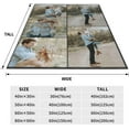 thumbnail image 4 of Custom Blanket - Soft, Lightweight, And Vibrant | Personalized Plush Fleece And Flannel For Photo Memories 50"X40", 4 of 6