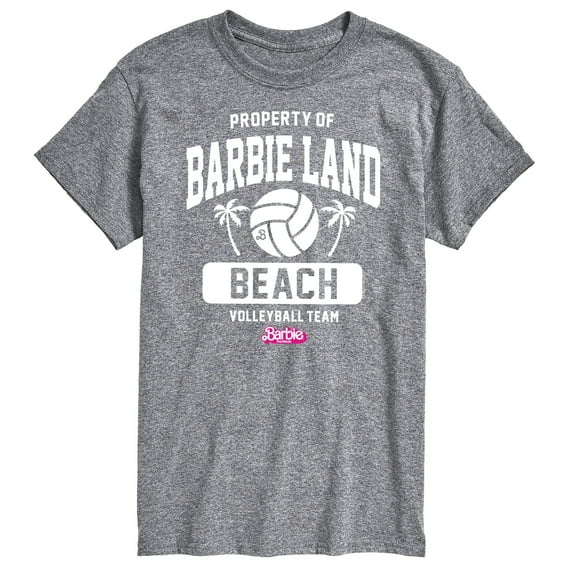 Barbie the Movie - Property of Barbie Land Beach Volleyball - Men's Short Sleeve Graphic T-Shirt